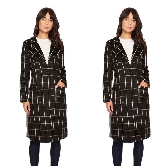 MICHAEL STAR Plaid Coating Long Sleeve